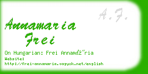 annamaria frei business card